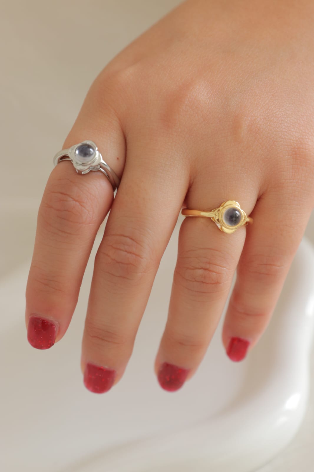 Anillo Amor Cristalino con tu foto personalizada