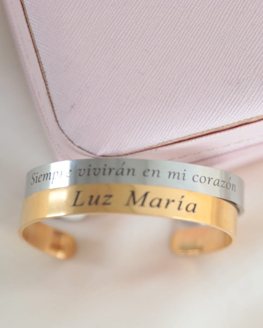 Brazaletes Grabado en mi Corazón