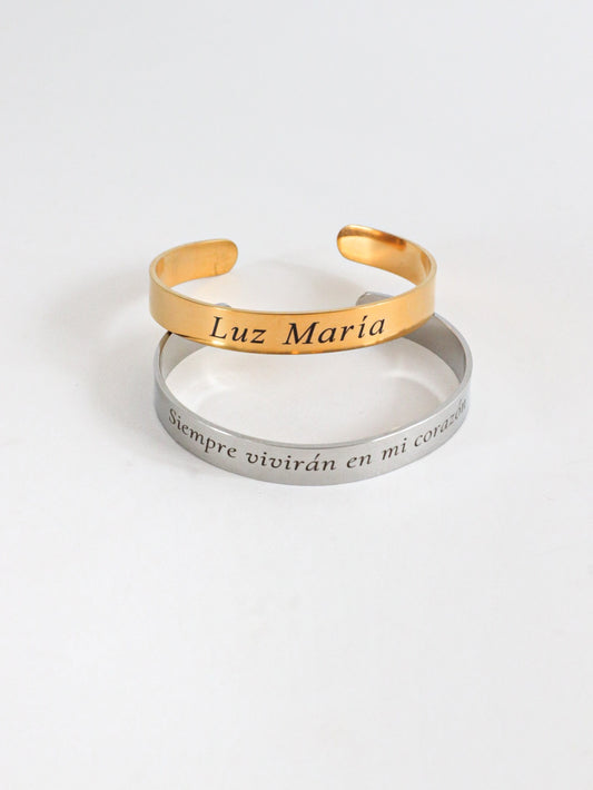 Brazaletes Grabado en mi Corazón