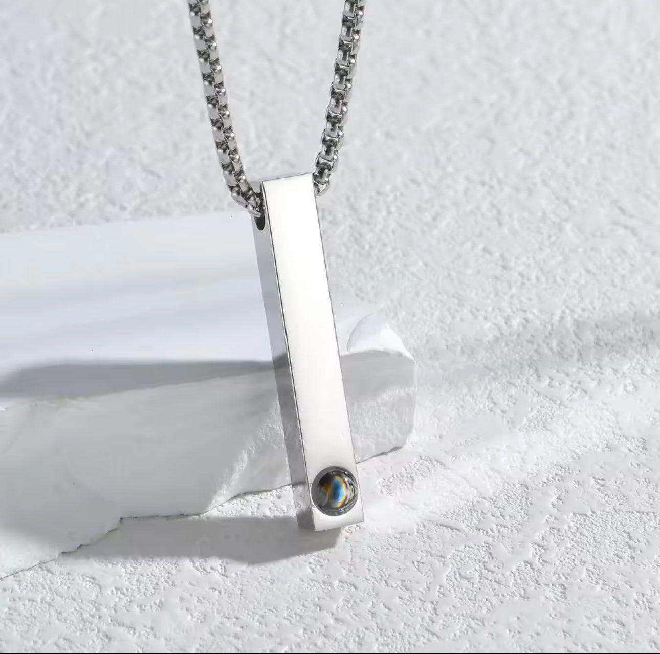 Cadena Cristal con tu foto personalizada