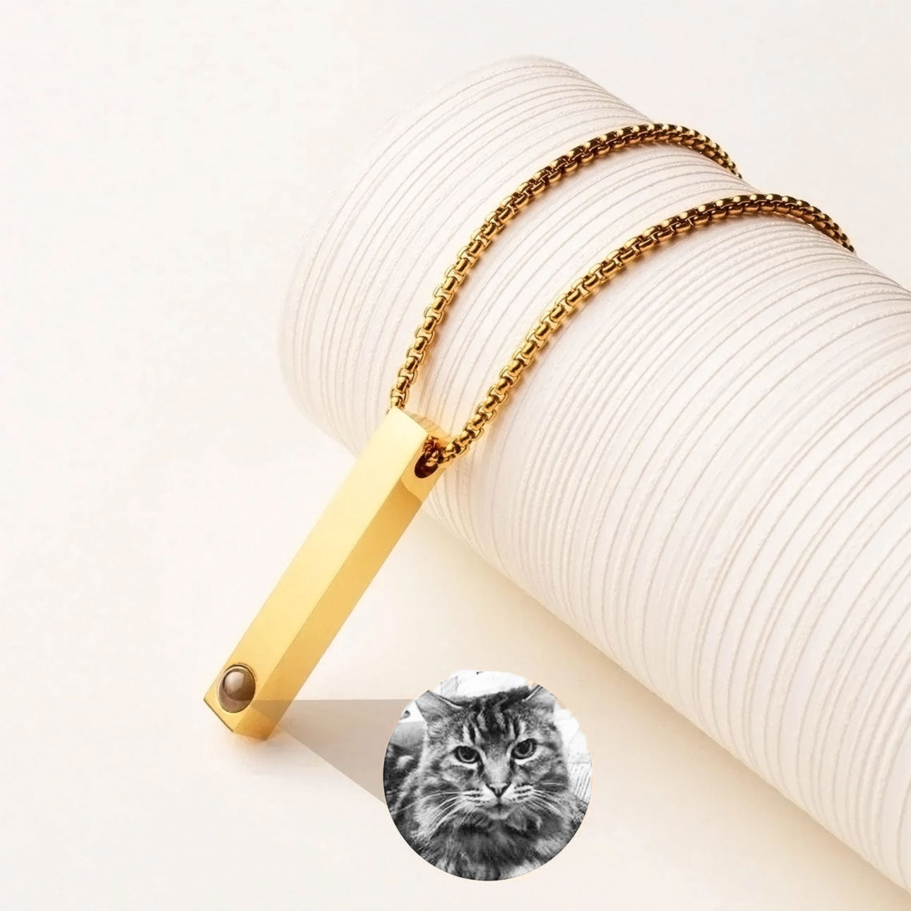Cadena Cristal con tu foto personalizada