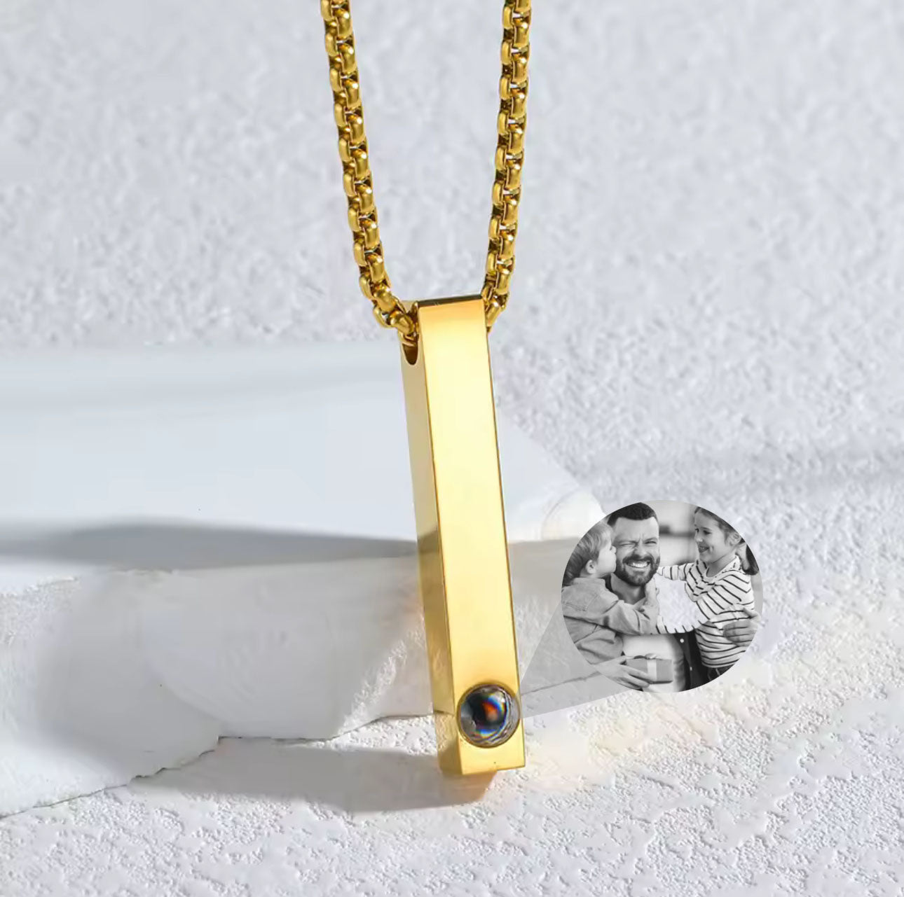 Cadena Cristal con tu foto personalizada