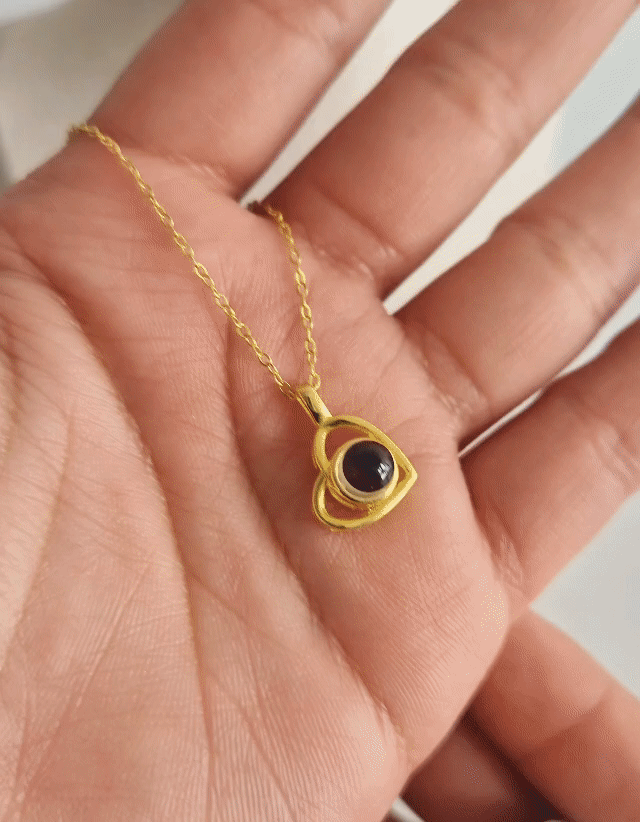 Cadena Plata 925 Mirada del alma ojo de cristal