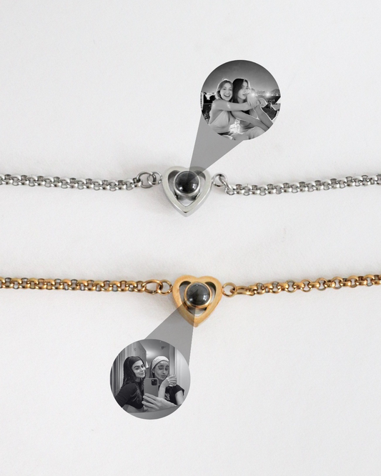 Pulsera Corazón de Cristal con tu foto favorita