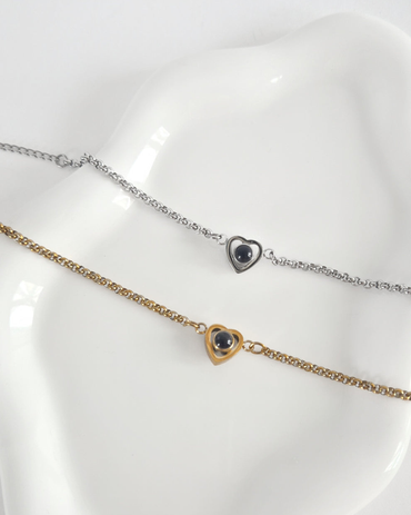 Pulsera Corazón de Cristal con tu foto favorita