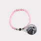 Brazalete ojo de cristal cuarzo rosa