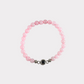 Brazalete ojo de cristal cuarzo rosa