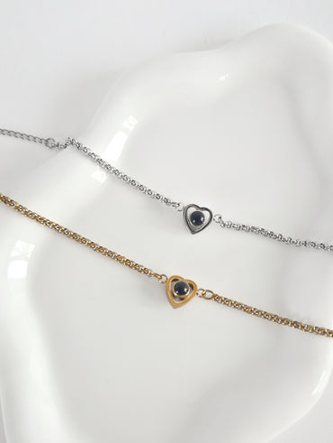 Pulsera Corazón de Cristal con tu foto favorita