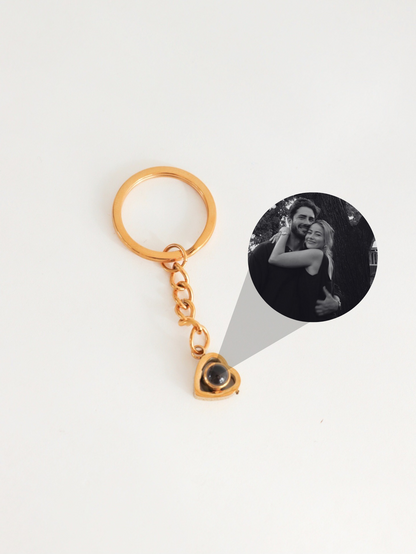 Llavero luz de mi corazón ojo de cristal