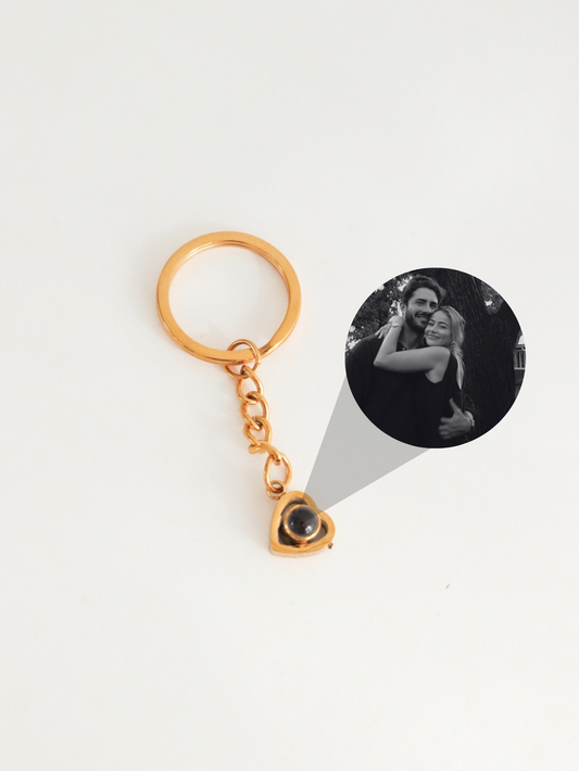 Llavero luz de mi corazón ojo de cristal