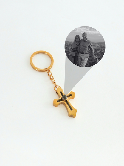 Llavero cruz Titán ojo de cristal