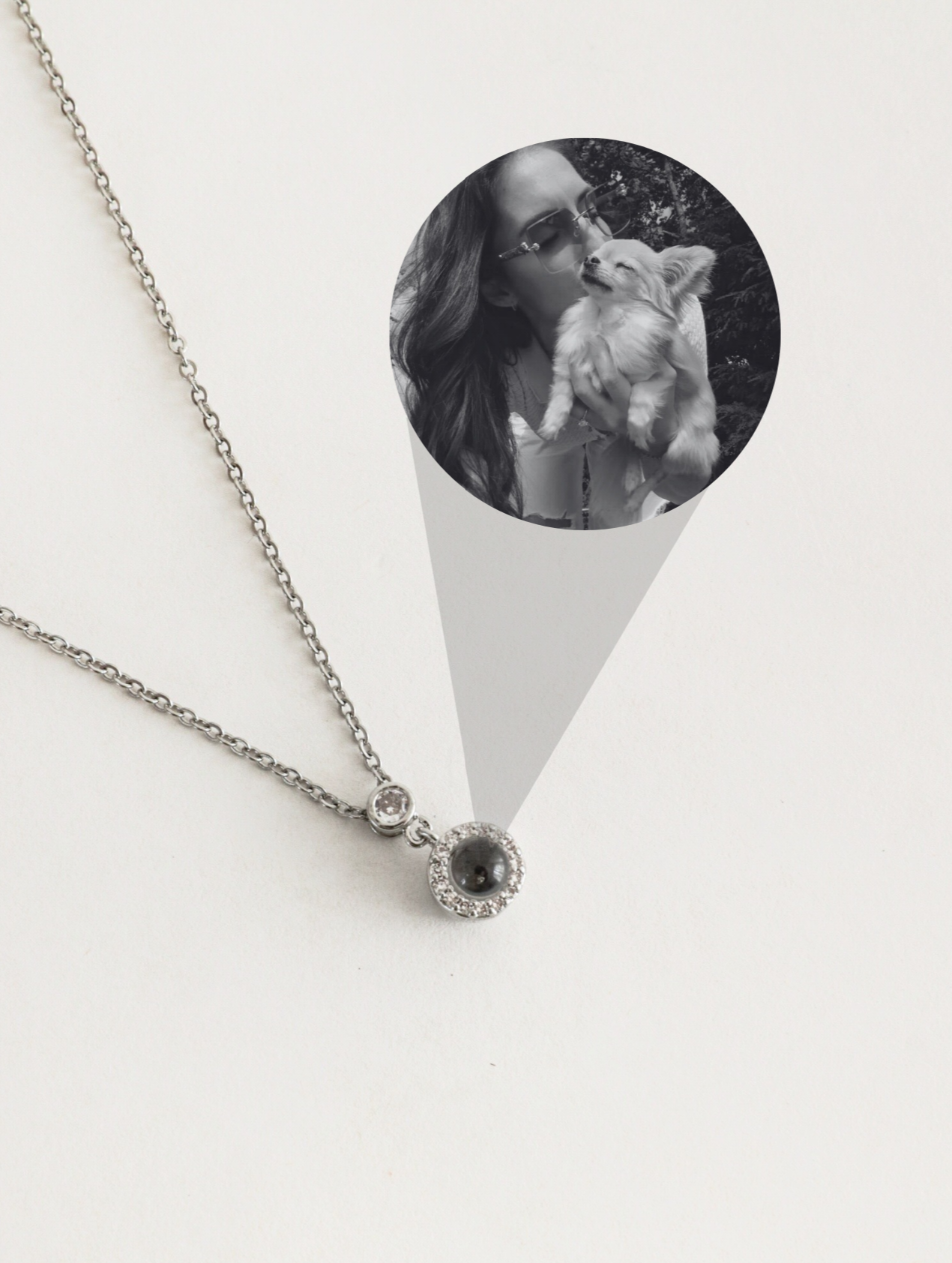 Cadena cristales proyectable