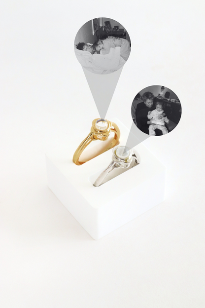 Anillo Amor Cristalino con tu foto personalizada