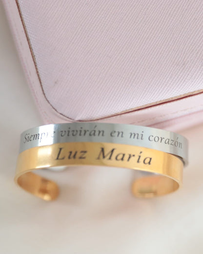 Brazaletes Grabado en mi Corazón
