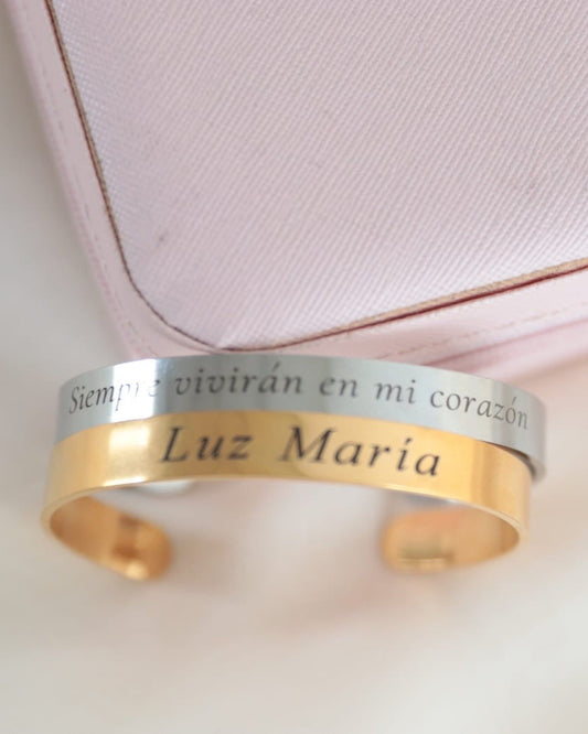 Brazaletes Grabado en mi Corazón