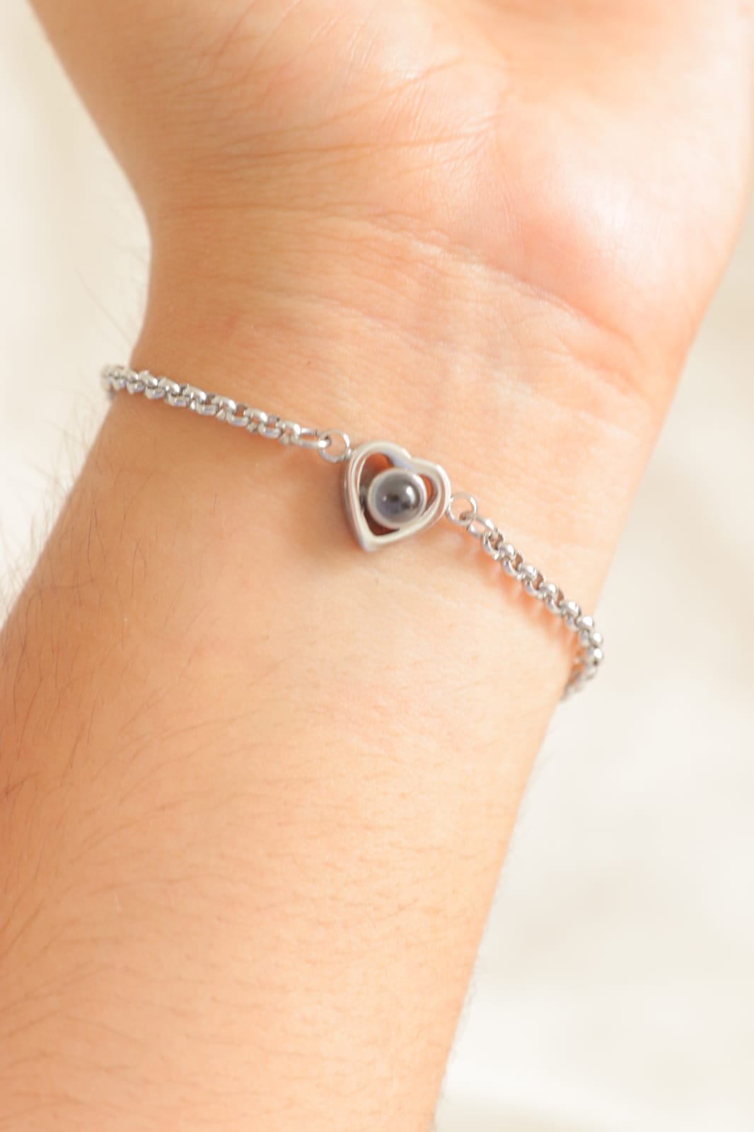Pulsera Corazón de Cristal con tu foto favorita
