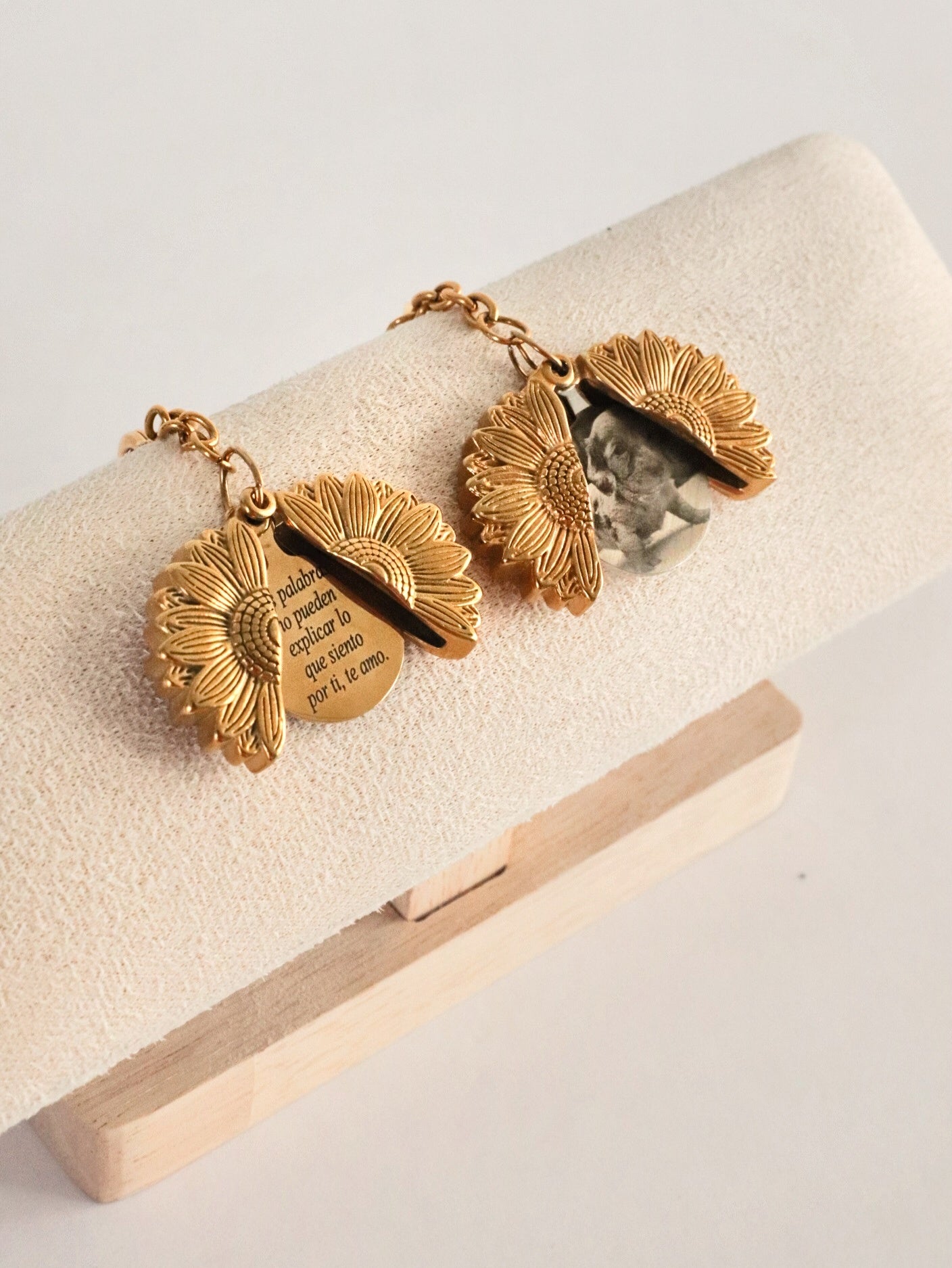 Llavero girasol con tu foto favorita