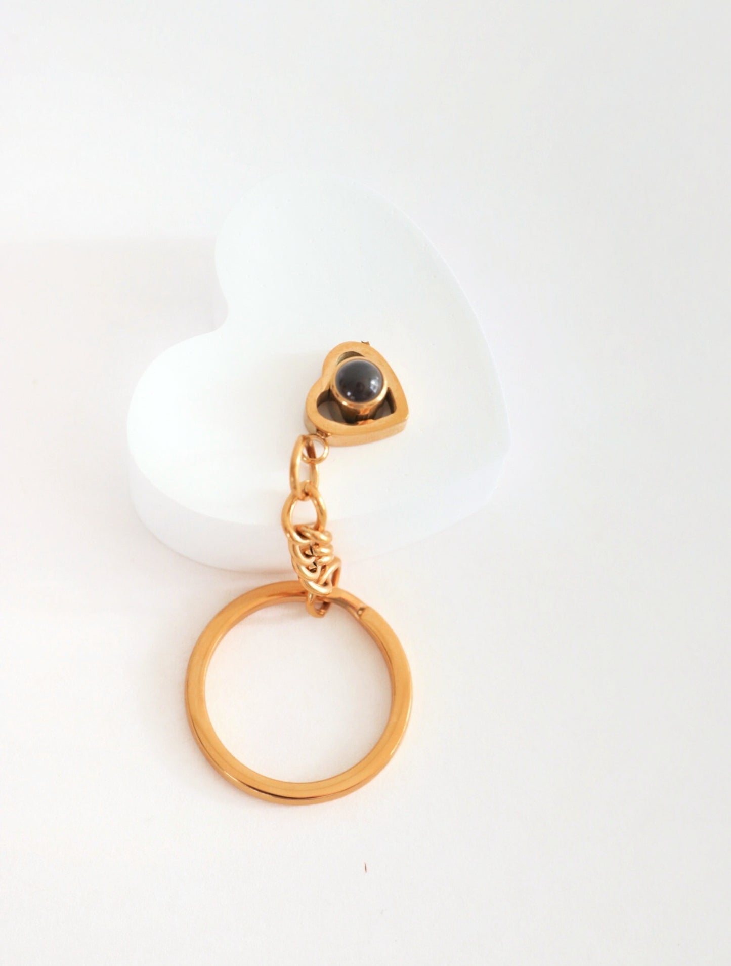 Llavero luz de mi corazón ojo de cristal