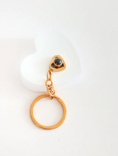 Llavero luz de mi corazón ojo de cristal