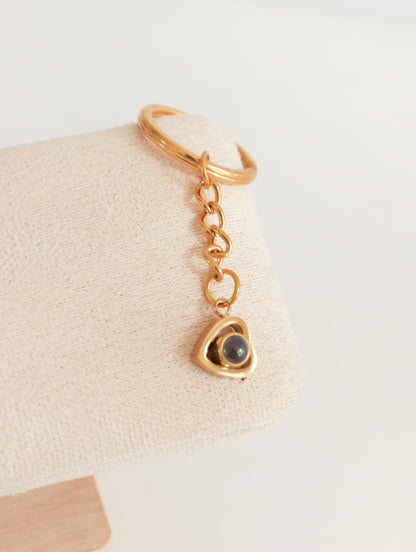 Llavero luz de mi corazón ojo de cristal