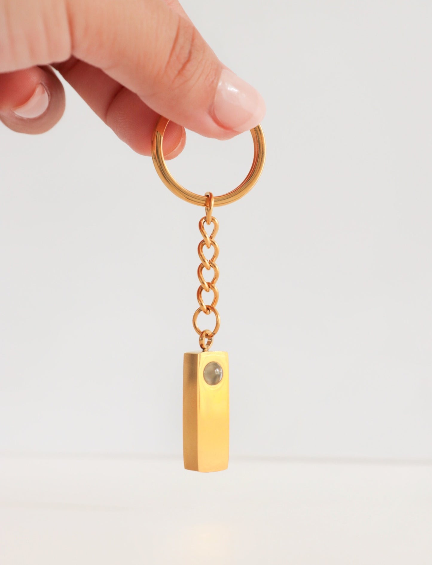 Llavero detalle de cristal