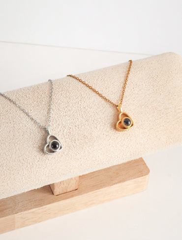 Cadena Te Amo en 100 idiomas ojo de cristal