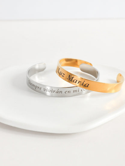 Brazaletes Grabado en mi Corazón
