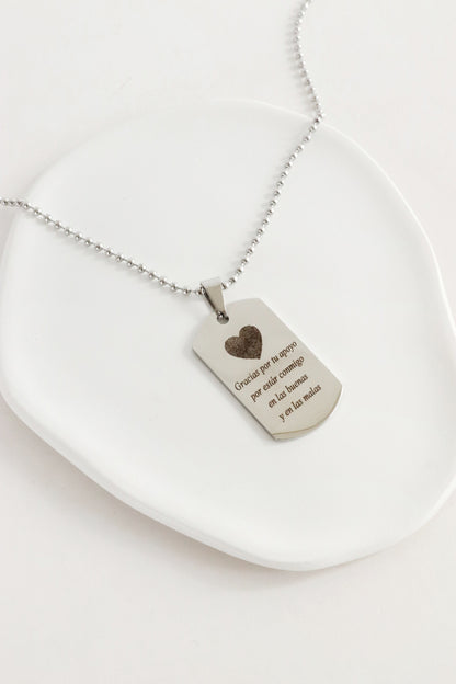 Placa Militar (llavero o cadena)