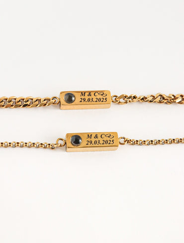 Pulsera Detalle de Cristal con foto personalizada
