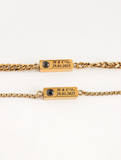 Pulsera Detalle de Cristal con foto personalizada