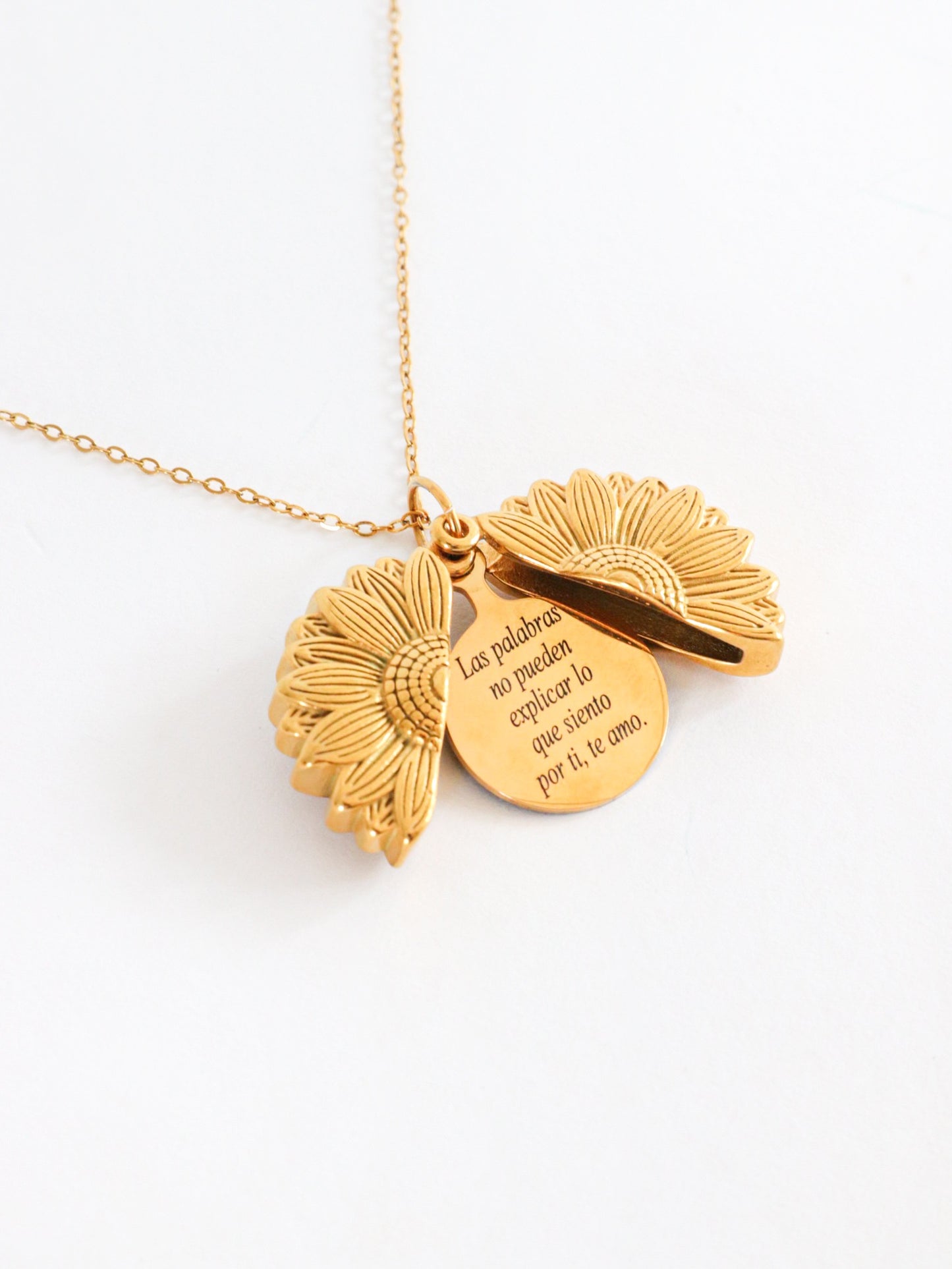 Collar de Girasol Con tu Foto Favorita