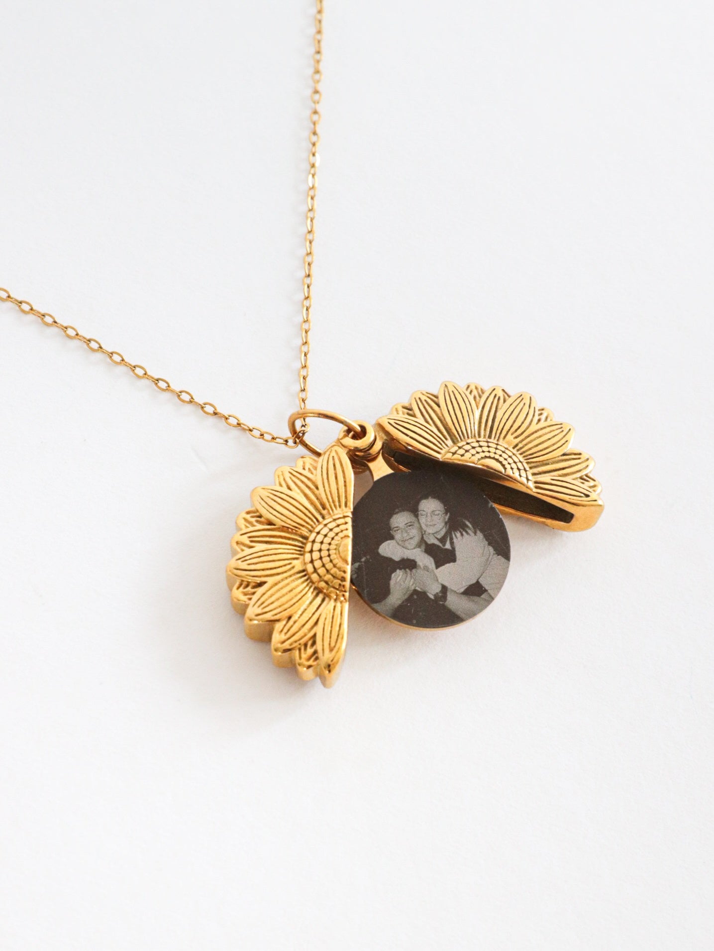 Collar de Girasol Con tu Foto Favorita