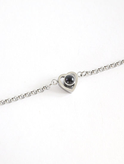Pulsera Corazón de Cristal con tu foto favorita