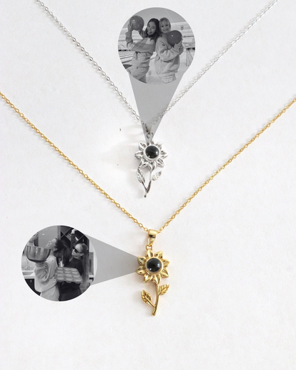 Cadena plata 925 girasol ojo de cristal