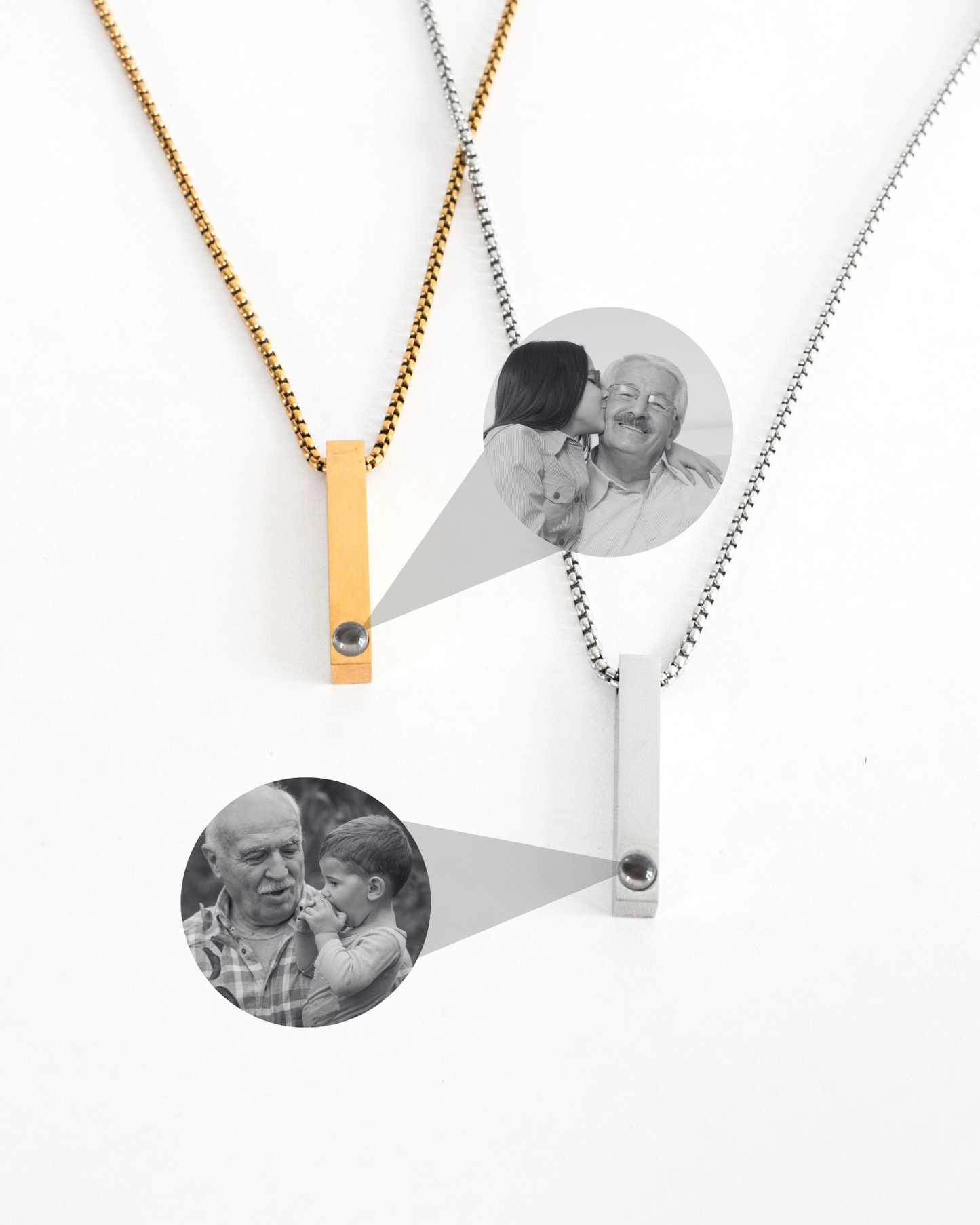 Cadena Cristal con tu foto personalizada