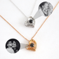 Cadena plata 925 corazón ojo de cristal