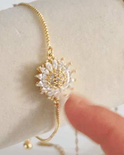 Brazalete flor giratorio anti-estrés