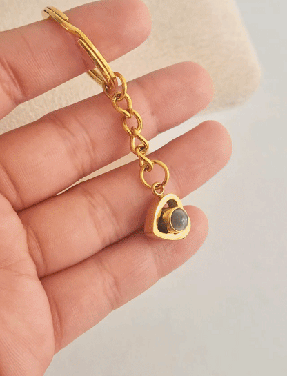 Llavero luz de mi corazón ojo de cristal