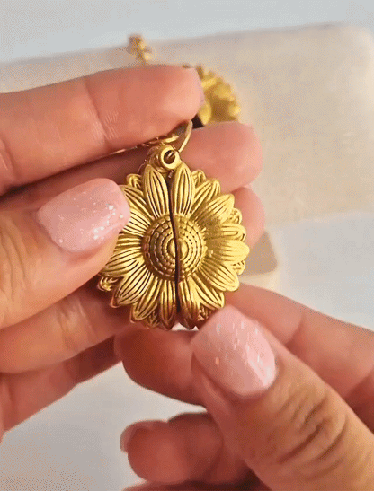 Llavero girasol con tu foto favorita