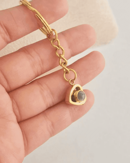 Llavero luz de mi corazón ojo de cristal