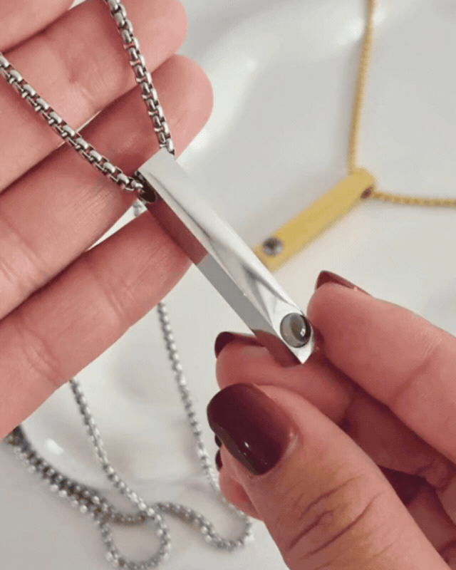 Cadena Cristal con tu foto personalizada