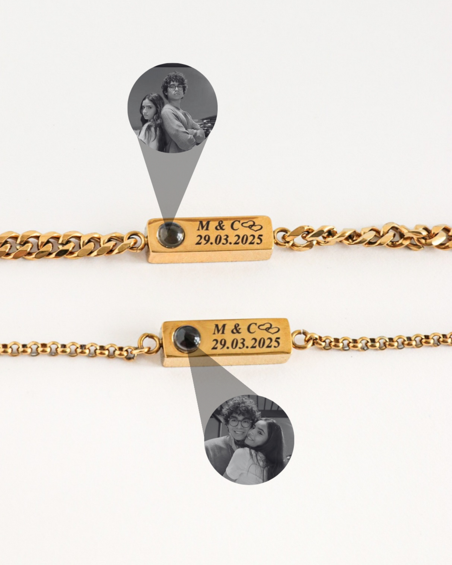 Pulsera Detalle de Cristal con foto personalizada
