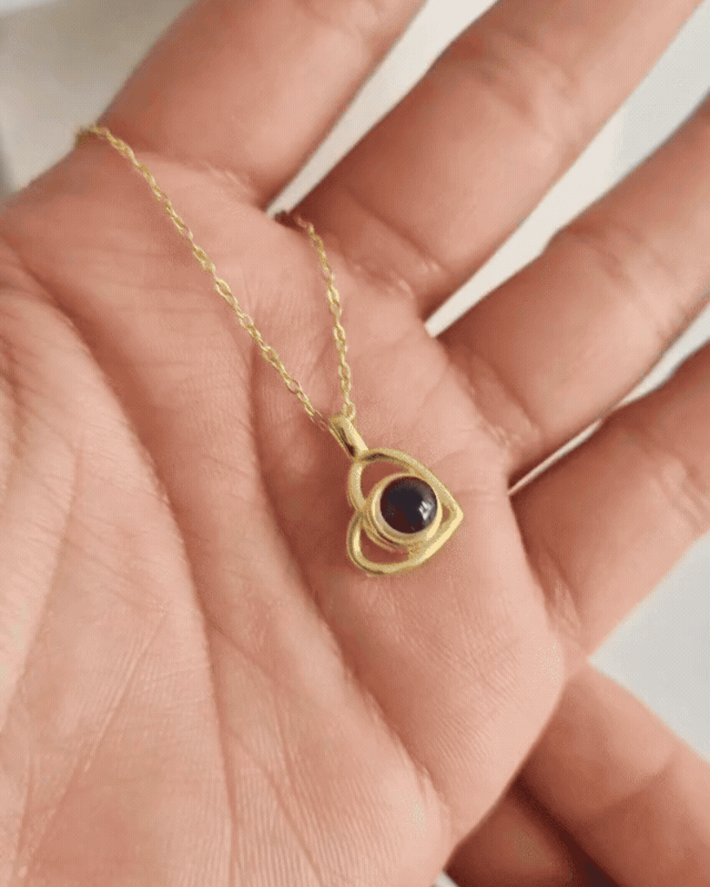 Cadena Plata 925 Mirada del alma ojo de cristal