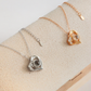 Cadena plata 925 corazón ojo de cristal